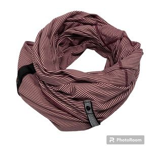 Lululemon Vinyasa Infinity Wrap Scarf Customizable Snap Up Maroon Striped